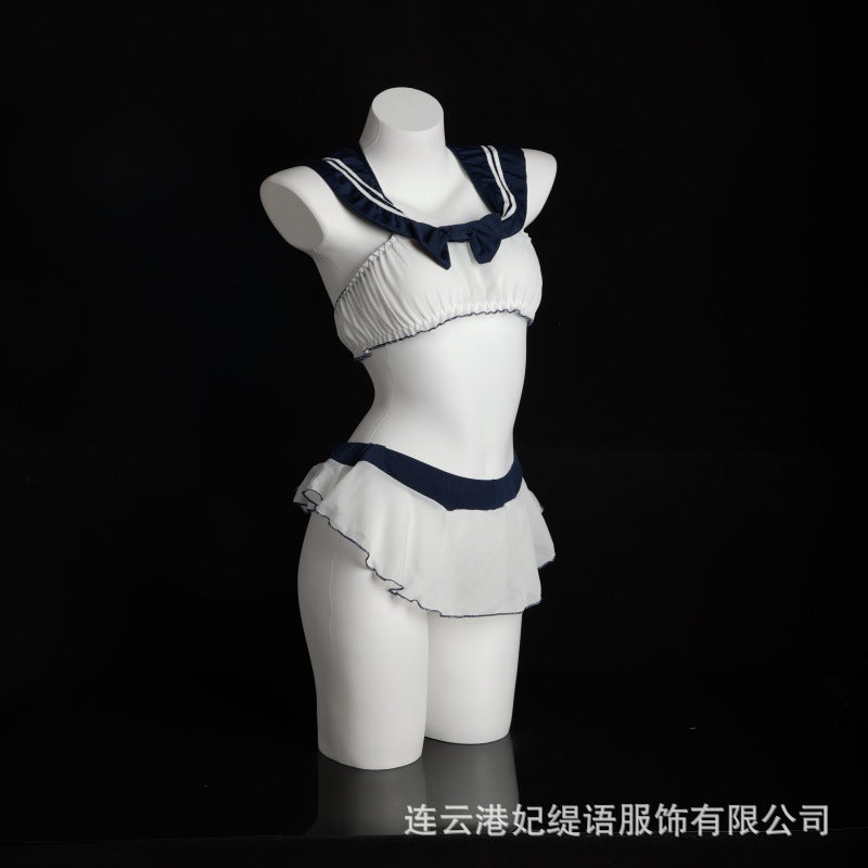 LS Sexy Lingerie Female Sexy Maid Student Uniform Open-Fit Free Pure Desire Character Student Wear 8226