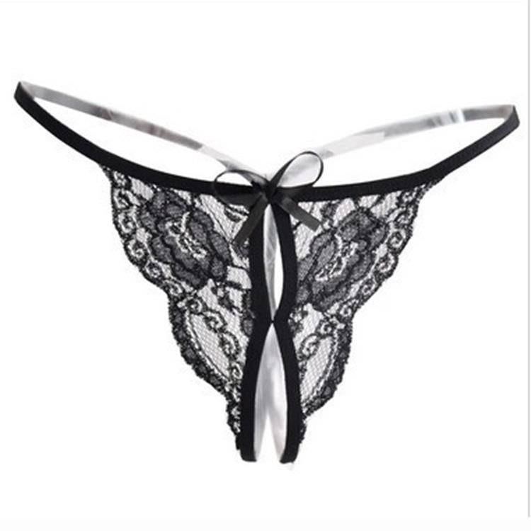 LS Sexy Lingerie Open Crotch No-Remove Lace Temptation Thong Briefs T-Pants Mixed Batch