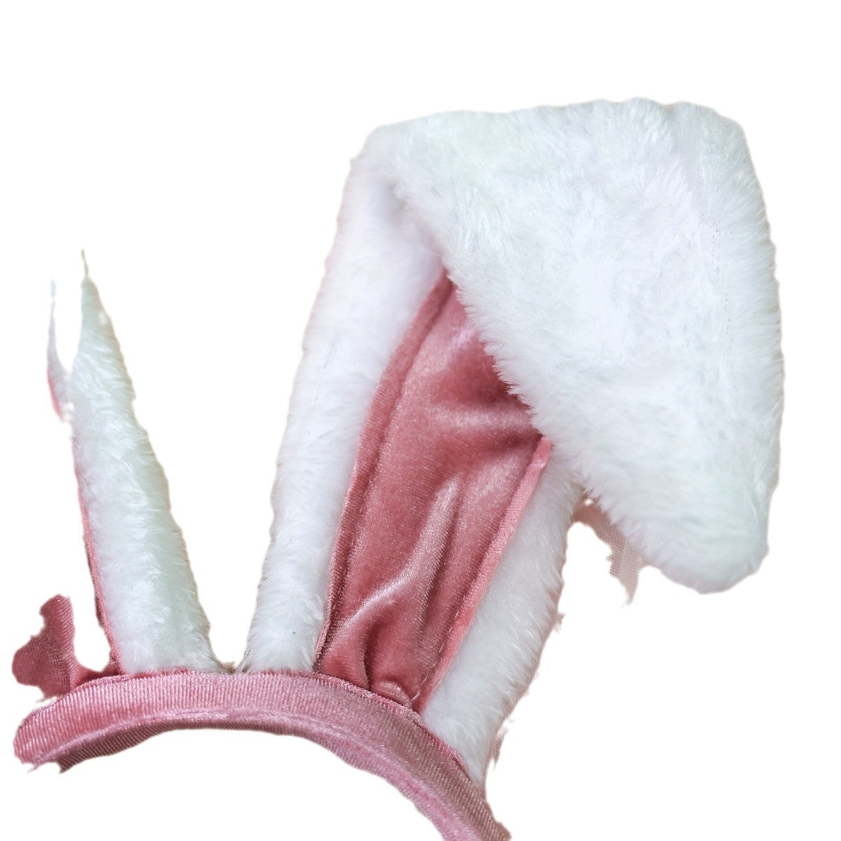 Cross-Border Rabbit Ears Headband, Bow Tie, Bunny Girl Three-Piece Set, Halloween Plush Headwear, Hair Accessories, Sexy Underwear