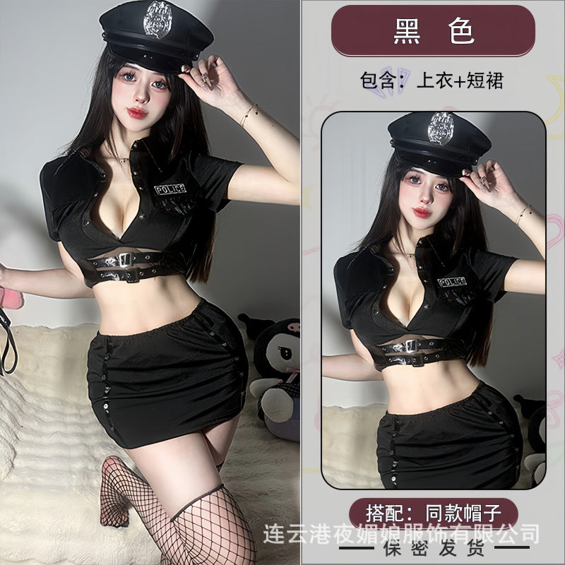 sexy lingerie sexy motorcycle stewardess hot girl policewoman bar nightclub ktv halloween cos cosplay uniform