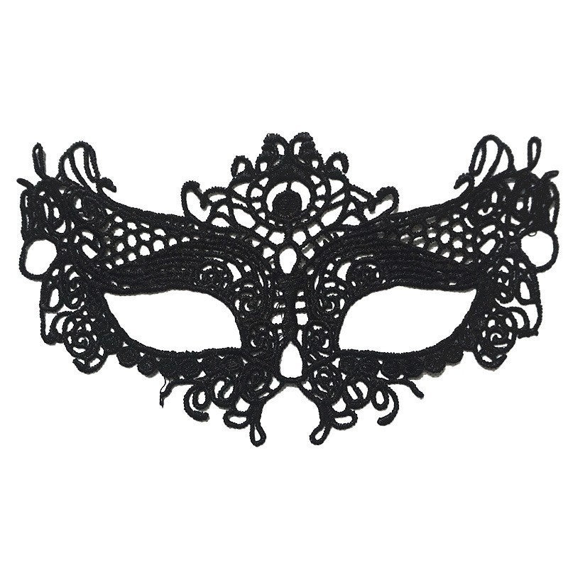 Factory direct black queen fun lace eye mask fashion theme dance party mask Halloween Christmas
