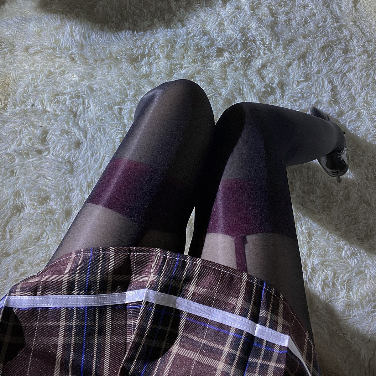 LS Sexy Stockings Hand-Torn Stockings Sexy Pure Desire Temptation Curry Silk Suspender Stockings Popular Model 1191