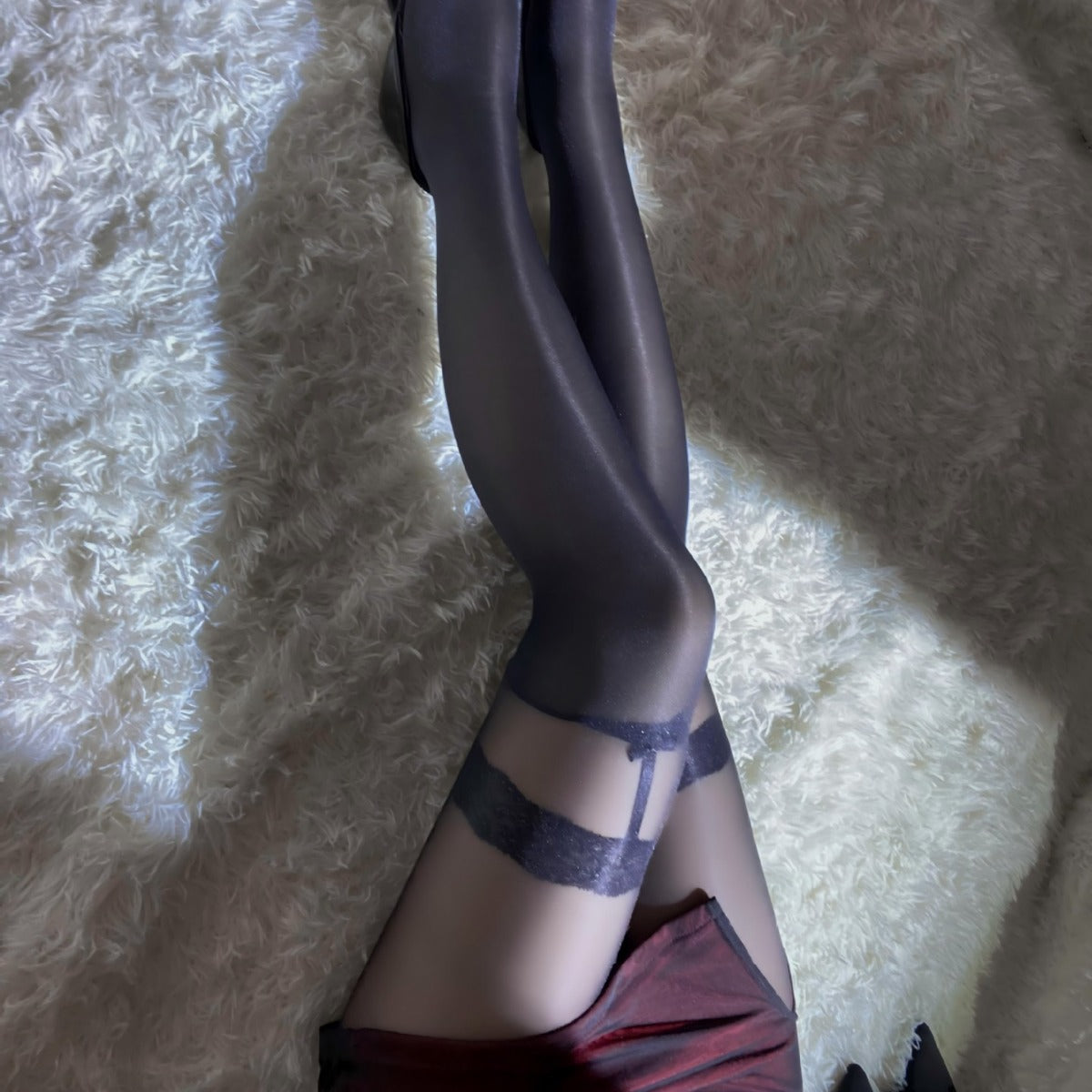 LS Sex Underwear Products Sexy Uniform Temptation Pajamas Pure Desire Small Chest Show Big Internet Red Silk Stockings