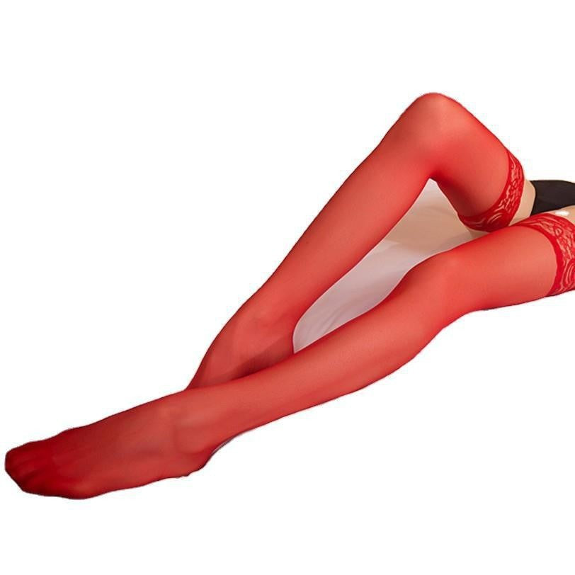 Ying Sexy Lace High-Top Sexy Stockings Open Crotch Free Bed Flirting One-Piece Sexy Suspender Stockings Wholesale