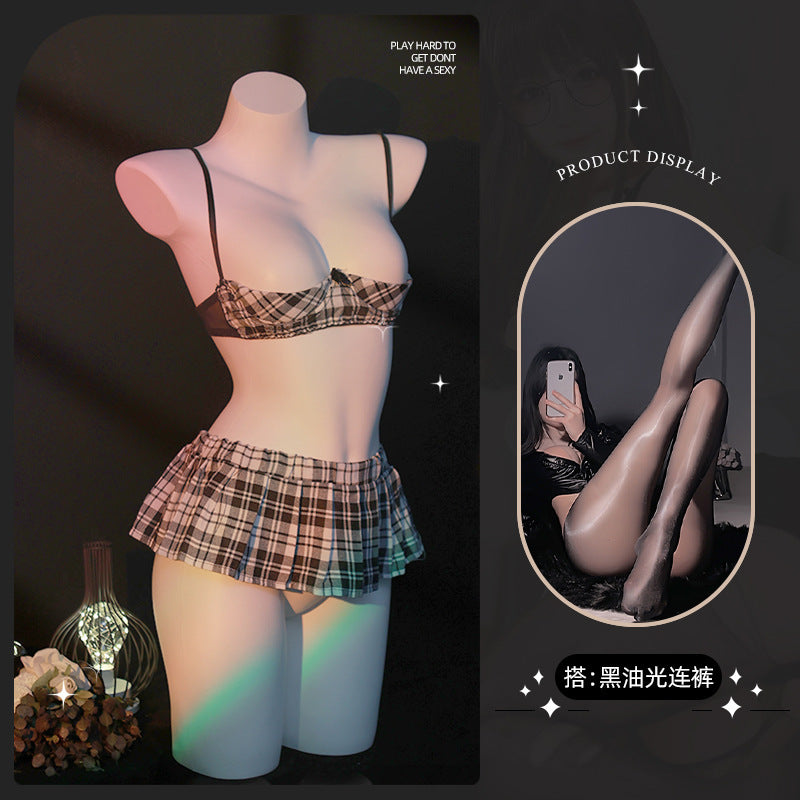 LS Sexy Underwear Uniform suit Sexy Temptation Hot Skirt Split Maid Maid suit 9032