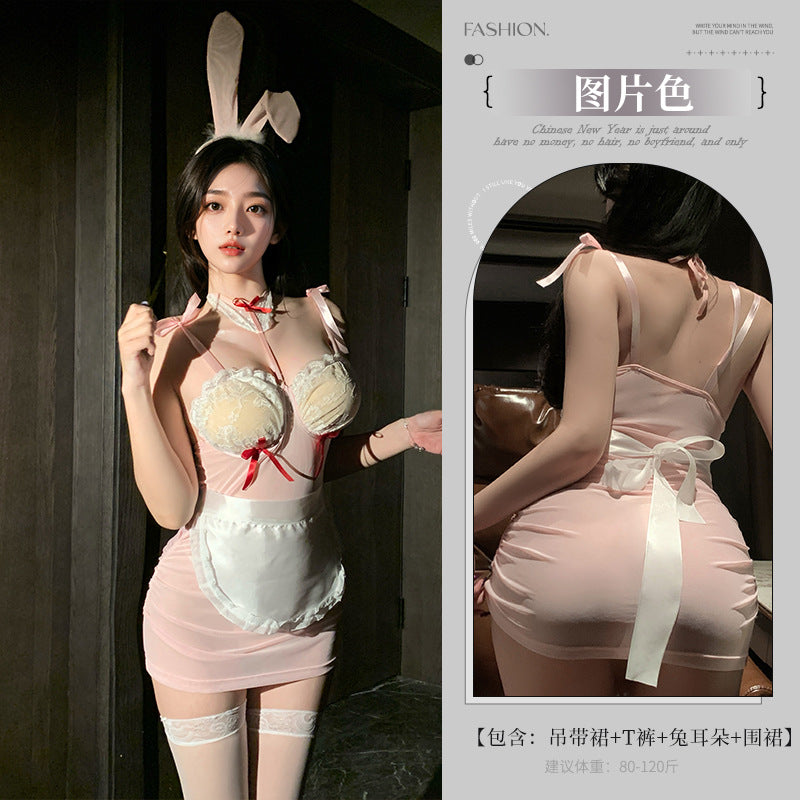 Love Like Sexy Lingerie Sexy New Cute Bow Mesh Bunny Girl Christmas Two-Dimensional Cute 5266