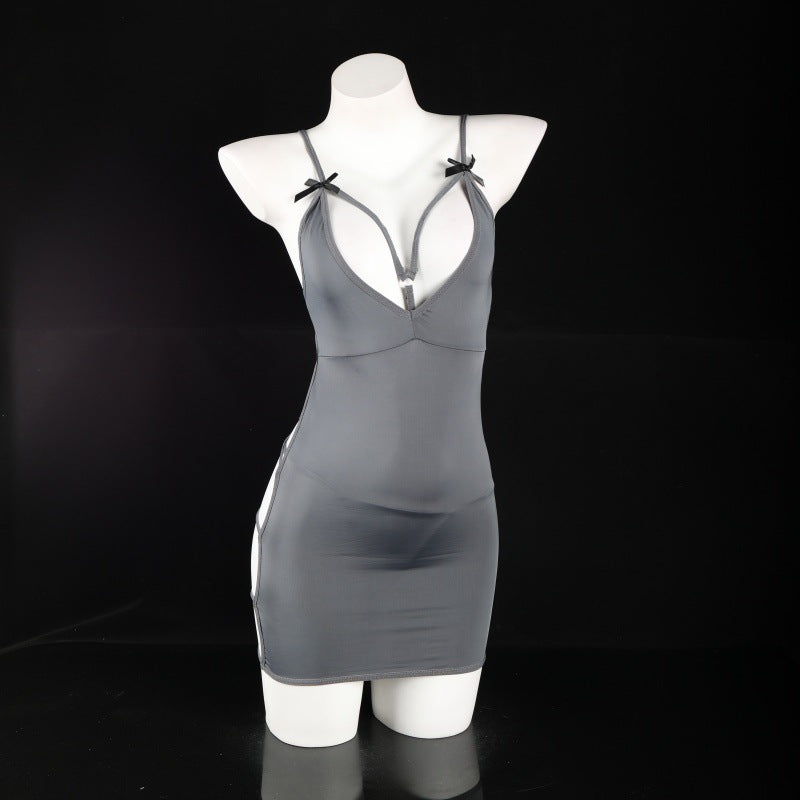 LS Sexy Lingerie Bed Tease Suspender Skirt Passionate Pajamas Sexy Hip Skirt No-Take-Off Flirting Suit