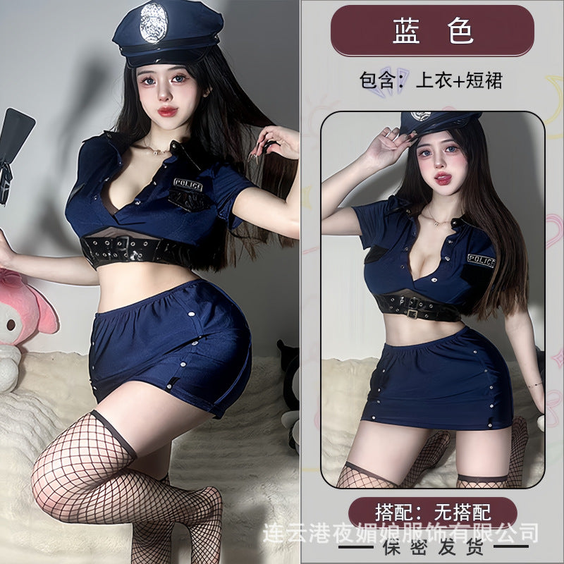 sexy lingerie sexy motorcycle stewardess hot girl policewoman bar nightclub ktv halloween cos cosplay uniform