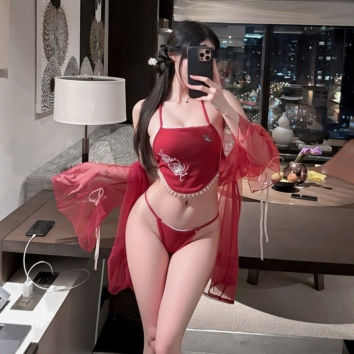 LS Sexy Lingerie Sexy Han Dynasty Ancient Style Pure Desire Bellyband Temptation Passionate Palace Style Classical Han Dynasty Women