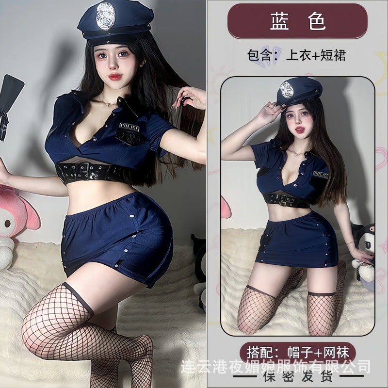 sexy lingerie sexy motorcycle stewardess hot girl policewoman bar nightclub ktv halloween cos cosplay uniform
