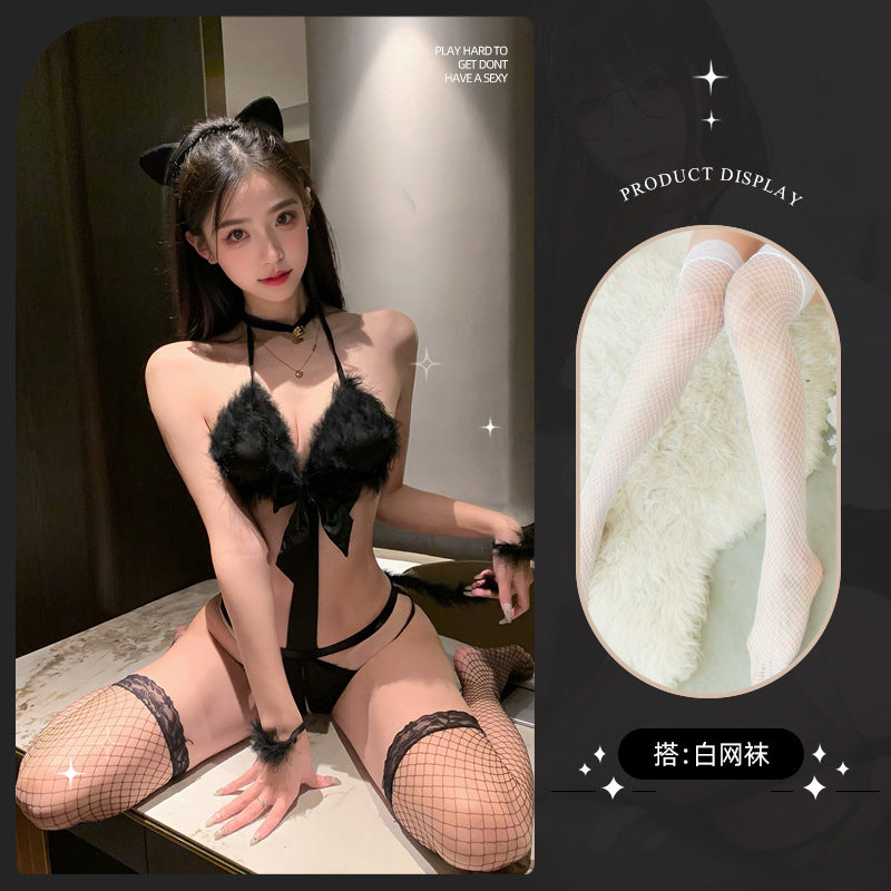 LS Sexy Underwear Sexy Uniform Temptation Pajamas Pure Want Small Chest Big Cat Maid 8551