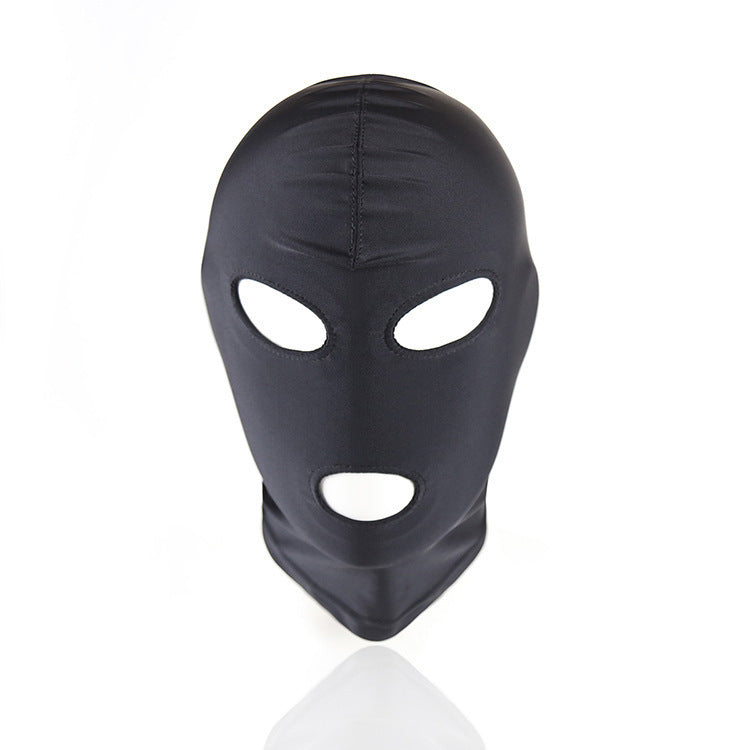 Adult supplies exposed mouth and eyes Hood role play Halloween gift mask sexy lingerie headgear SM