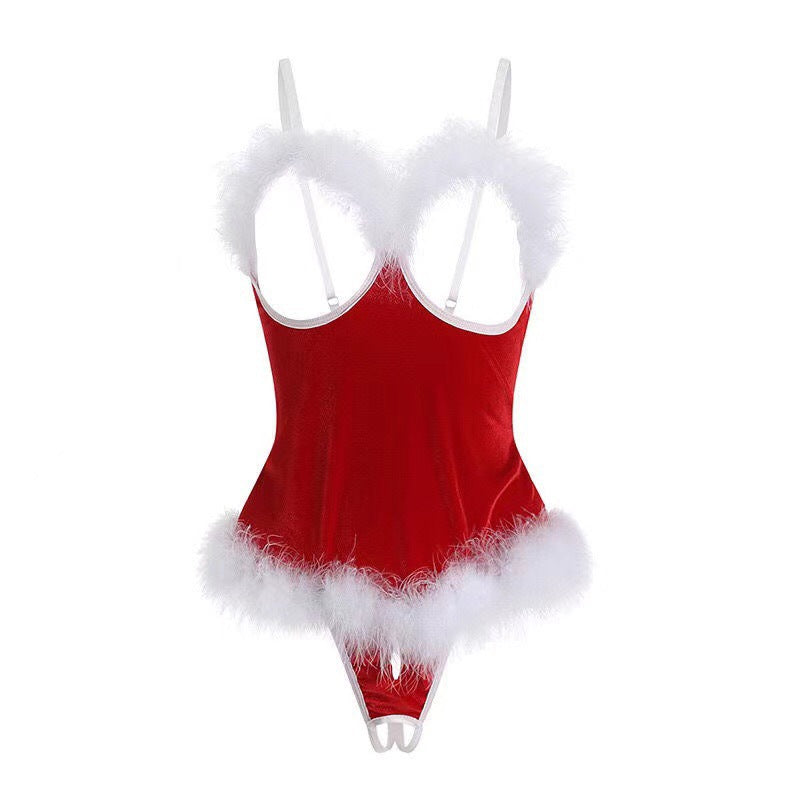 Ying Sexy Underwear Sexy Christmas Bunny Role Play Hot Open Uniform Temptation Suit Women Wholesale