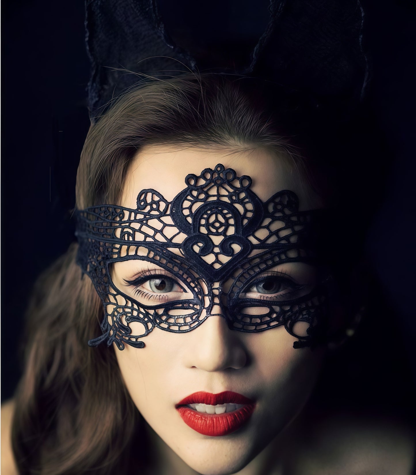 Sexy and Interesting Eye Mask, Lace Cut Out Stereo Eye Mask, Halloween Mask Accessories, Masquerade Nightclub Delivery