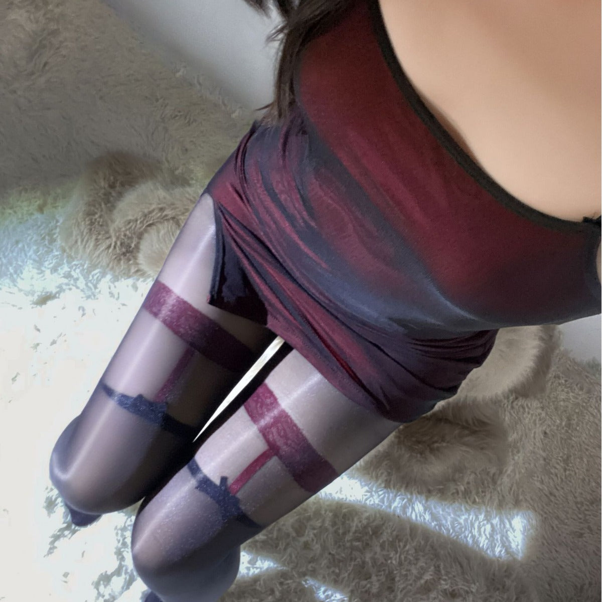 LS Sex Underwear Products Sexy Uniform Temptation Pajamas Pure Desire Small Chest Show Big Internet Red Silk Stockings