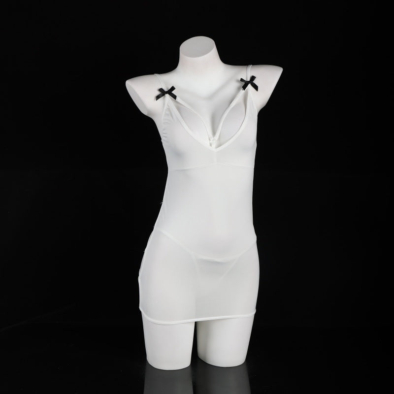 LS Sexy Lingerie Bed Tease Suspender Skirt Passionate Pajamas Sexy Hip Skirt No-Take-Off Flirting Suit