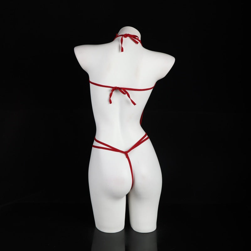 LS Sexy No-Take Off Small Breast Transparent One-Piece Lace Uniform Temptation Pure Desire Sexy Underwear Pajamas 8442
