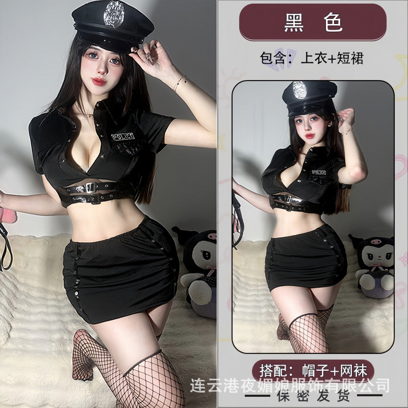 sexy lingerie sexy motorcycle stewardess hot girl policewoman bar nightclub ktv halloween cos cosplay uniform