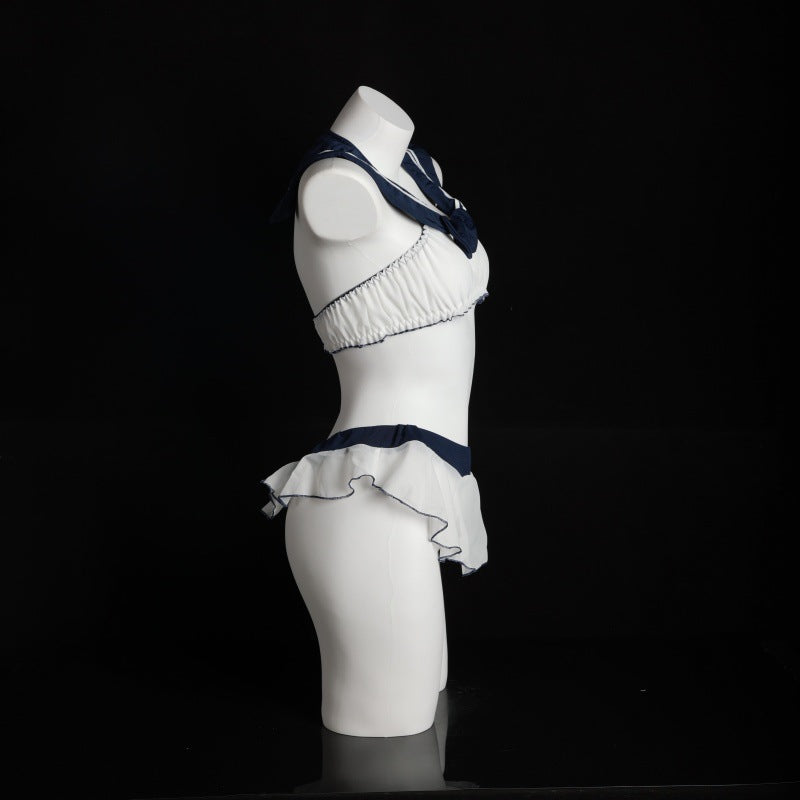 LS Sexy Lingerie Female Sexy Maid Student Uniform Open-Fit Free Pure Desire Character Student Wear 8226