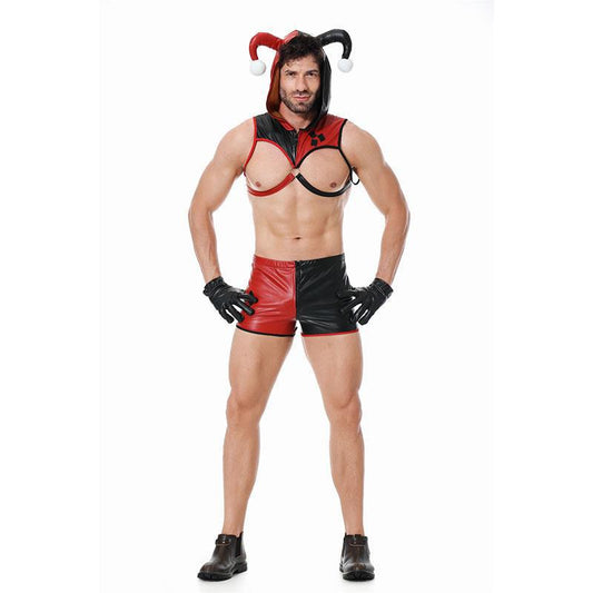 European and American Cross-Border Halloween Macho Clown Sexy Sexy Lingerie Cosplay Nightclub Temptation Stage Performance Clothing