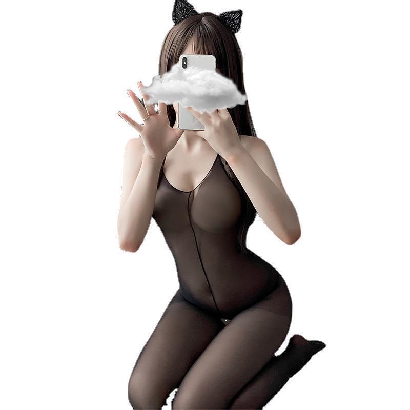 Ying sexy underwear Dew sexy passion suit uniform temptation transparent release-free Siamese stockings net stockings wholesale