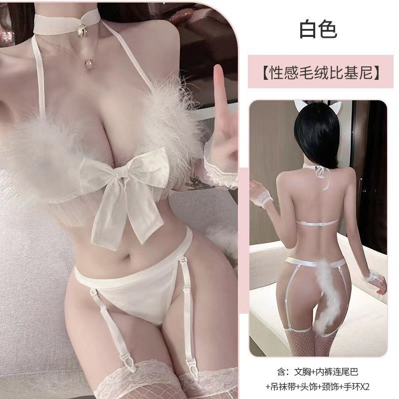 Sexy Underwear Sexy Bunny Christmas Catwoman Uniform Temptation Pajamas Role Playing Women Wholesale New Year's Eve Sexy