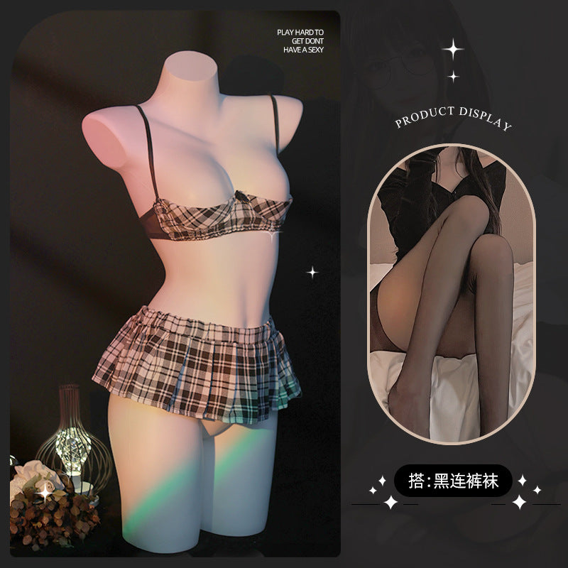 LS Sexy Underwear Uniform suit Sexy Temptation Hot Skirt Split Maid Maid suit 9032