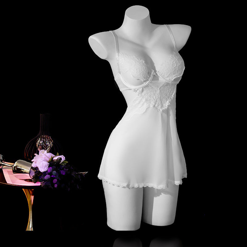 LS Sexy Underwear Sexy Sling Lace Tempting Nightdress Hot Perspective Uniform Attractive Pajamas 8619