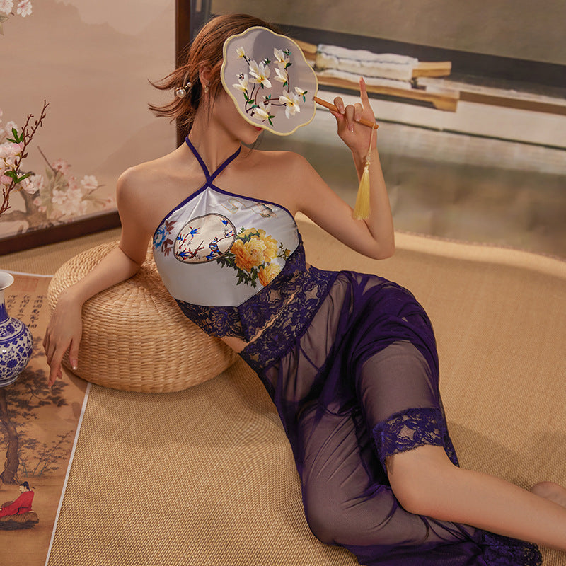 Ying Dunhuang Flying Sexy Lingerie Sexy Belly Pure Desire Uniform Temptation Large Size Passion Suit Wholesale 0371