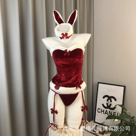 Sexy Underwear Autumn and Winter Sexy Christmas Bunny Dress Uniform Temptation Passion suit Midnight Charm 8031