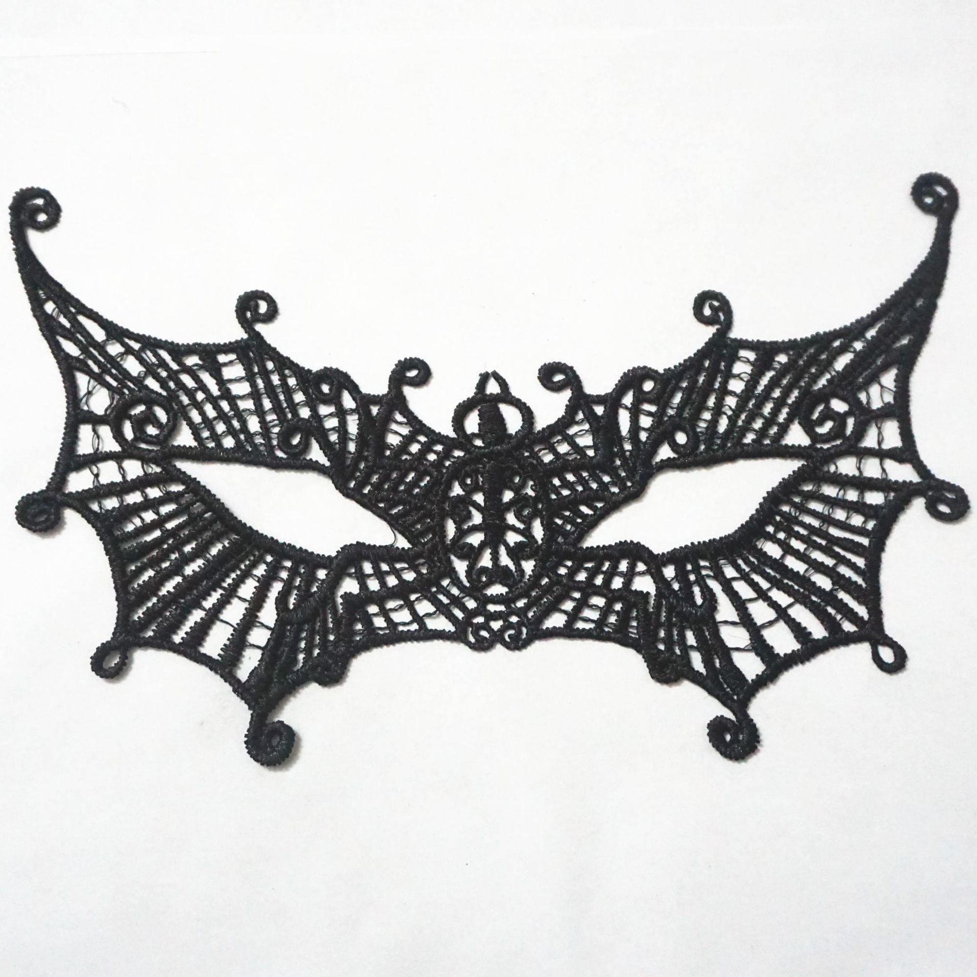 Factory Direct Sales Black Queen Sexy Lace Eye Mask Fashion Theme Prom Party Mask Halloween Christmas