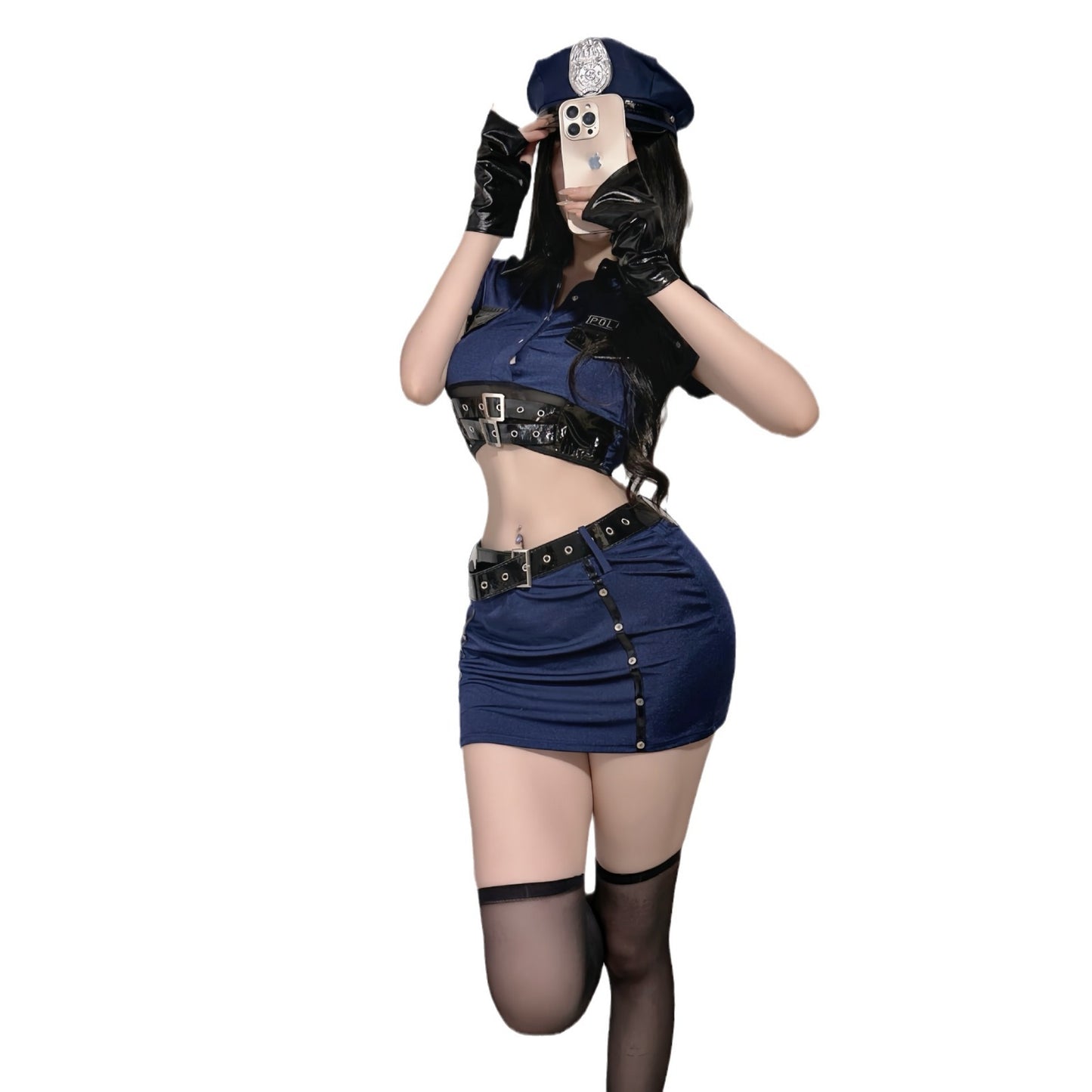 Fan Lei Sex Lingerie Sexy Spice Girls Policewoman Bar ktv Halloween cos Uniform Cosplay Uniform 5245