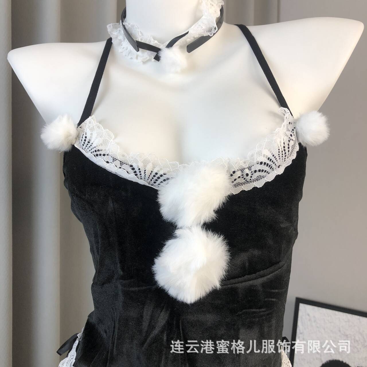 Zhixin sexy lingerie role-playing bunny Christmas costume seductive one-piece tight uniform open crotch suit 8032