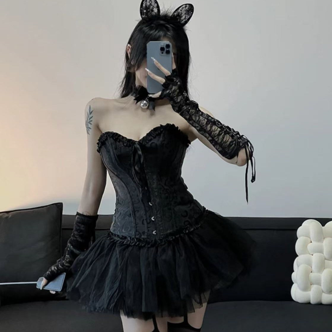 Sexy Underwear Pure Wish Robe Temptation Free Sexy Halloween Devil Angel Costume cosplay Dress Daifa