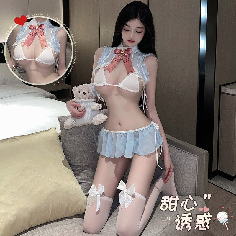 Airu sexy lingerie sexy pure desire three-point uniform open-end Bunny role play passion suit 5220