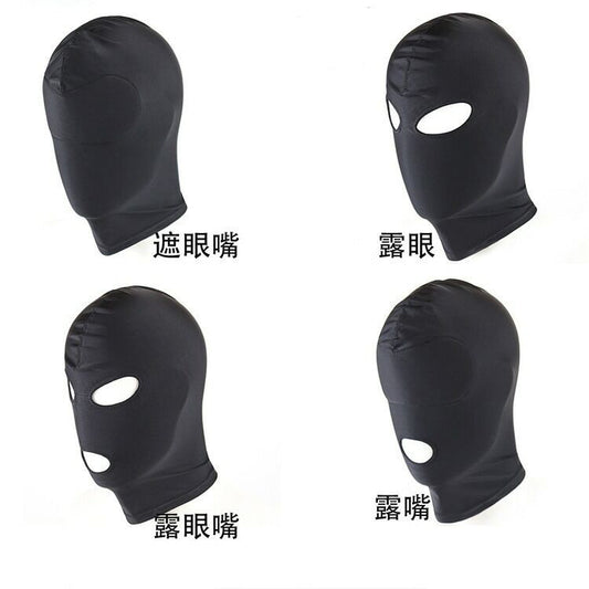 Adult supplies exposed mouth and eyes Hood role play Halloween gift mask sexy lingerie headgear SM
