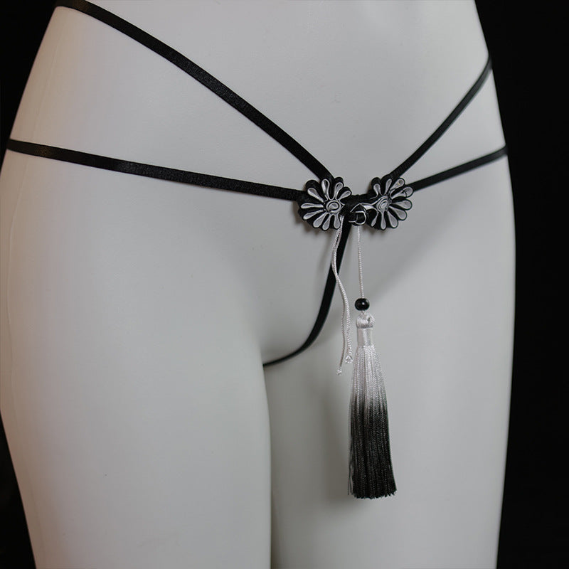 LS Sexy Lingerie Pure Desire No-Take-Off Pajamas Uniform Sm Strap See-Through Set Bundle Qq8240