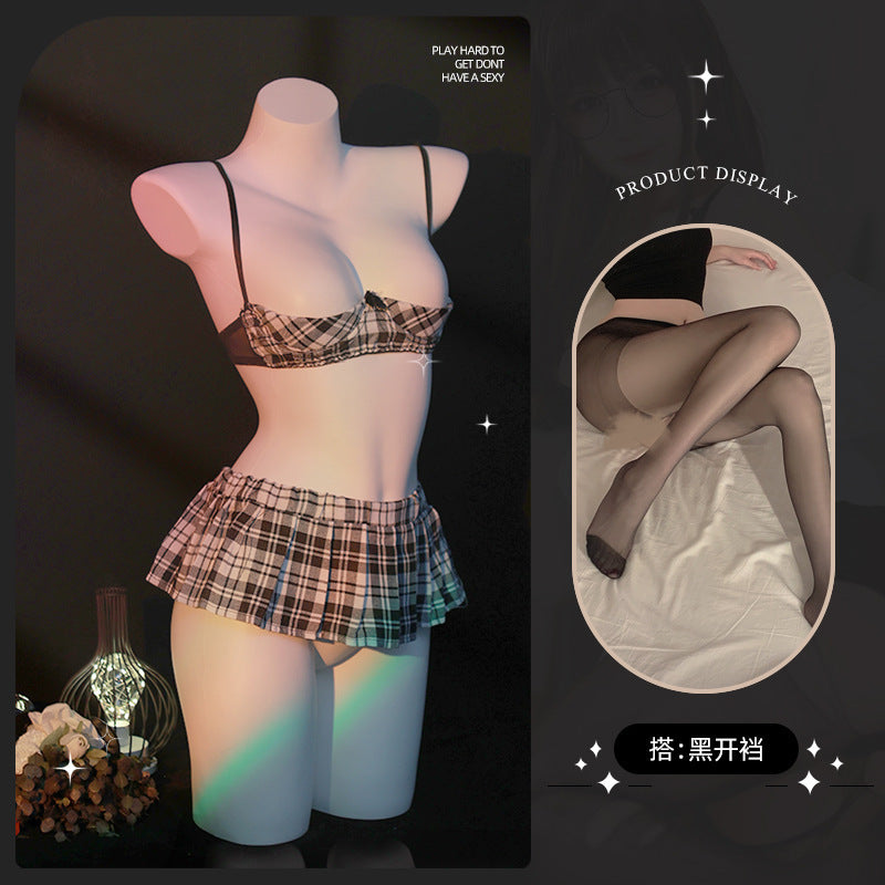 LS Sexy Underwear Uniform suit Sexy Temptation Hot Skirt Split Maid Maid suit 9032