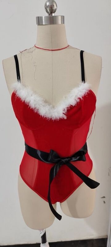 Sexy Underwear New Christmas Clothes Christmas Halloween Costumes European and American Christmas Clothes Large Size One-piece Suit