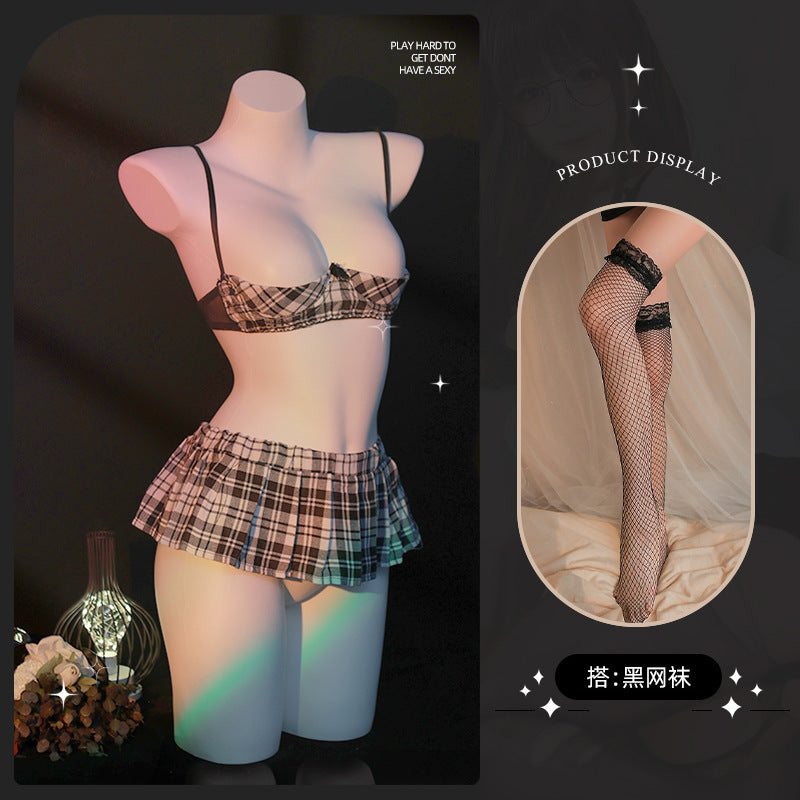 LS Sexy Underwear Uniform suit Sexy Temptation Hot Skirt Split Maid Maid suit 9032