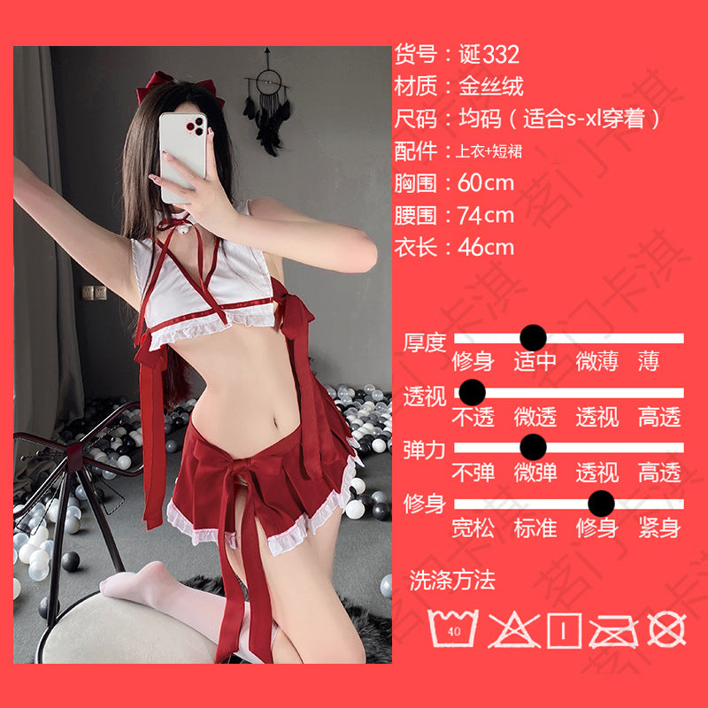 Halloween Costume Dance Sexy Bunny Three-point Underwear Temptation Christmas Bra suit Corset Christmas 332