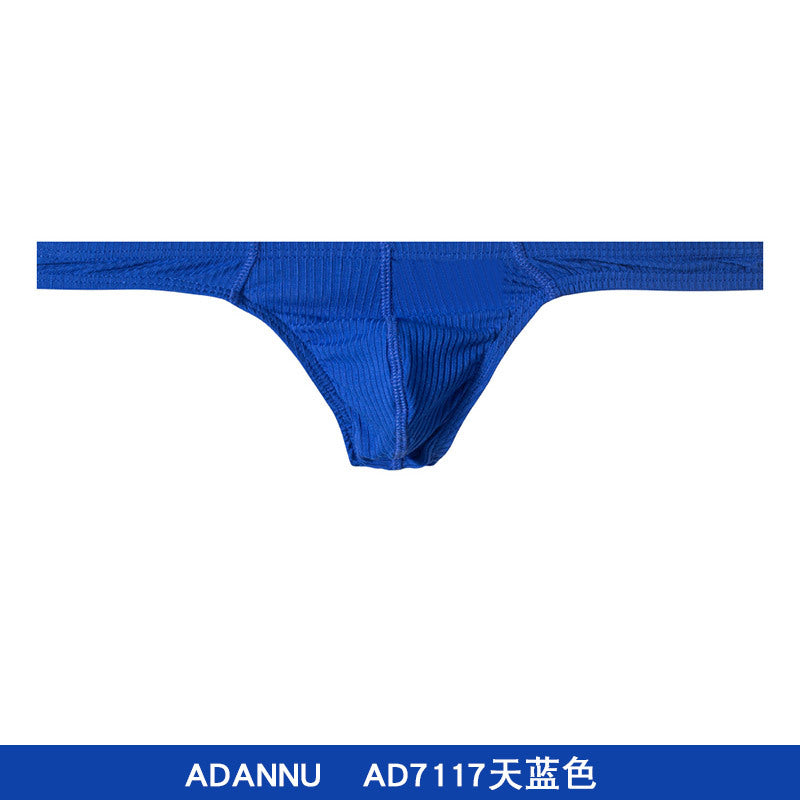 AliExpress Christmas single thong T pants hip gay Foreign Trade men's nightclub low waist sexy thong shock convex bag