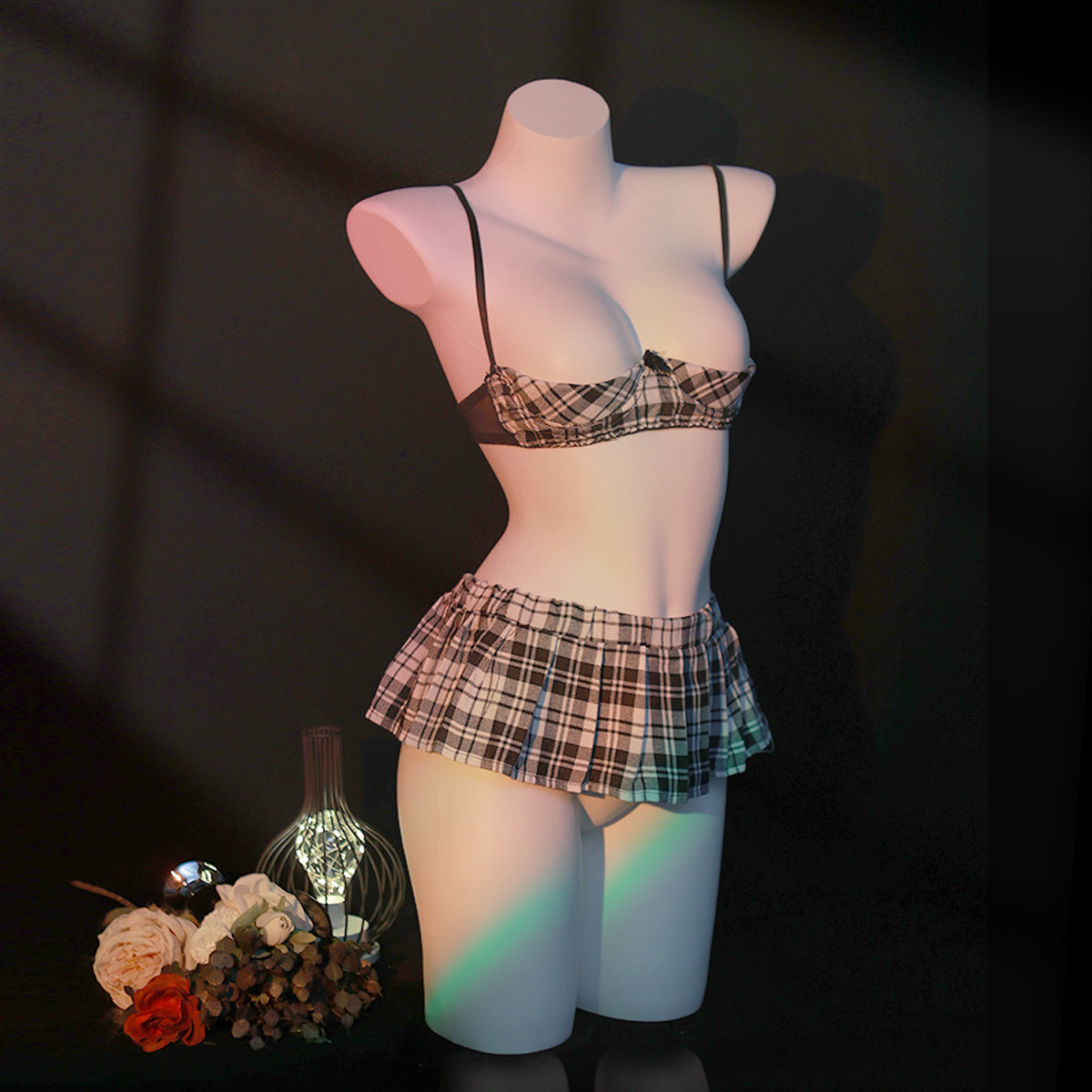 LS Sexy Underwear Uniform suit Sexy Temptation Hot Skirt Split Maid Maid suit 9032