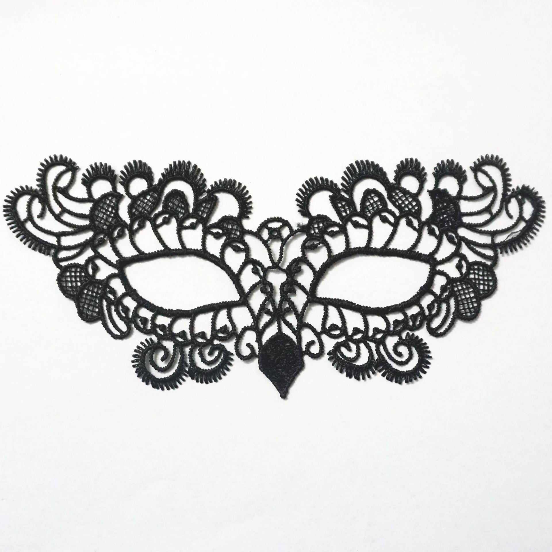 Factory Direct Sales Black Queen Sexy Lace Eye Mask Fashion Theme Prom Party Mask Halloween Christmas