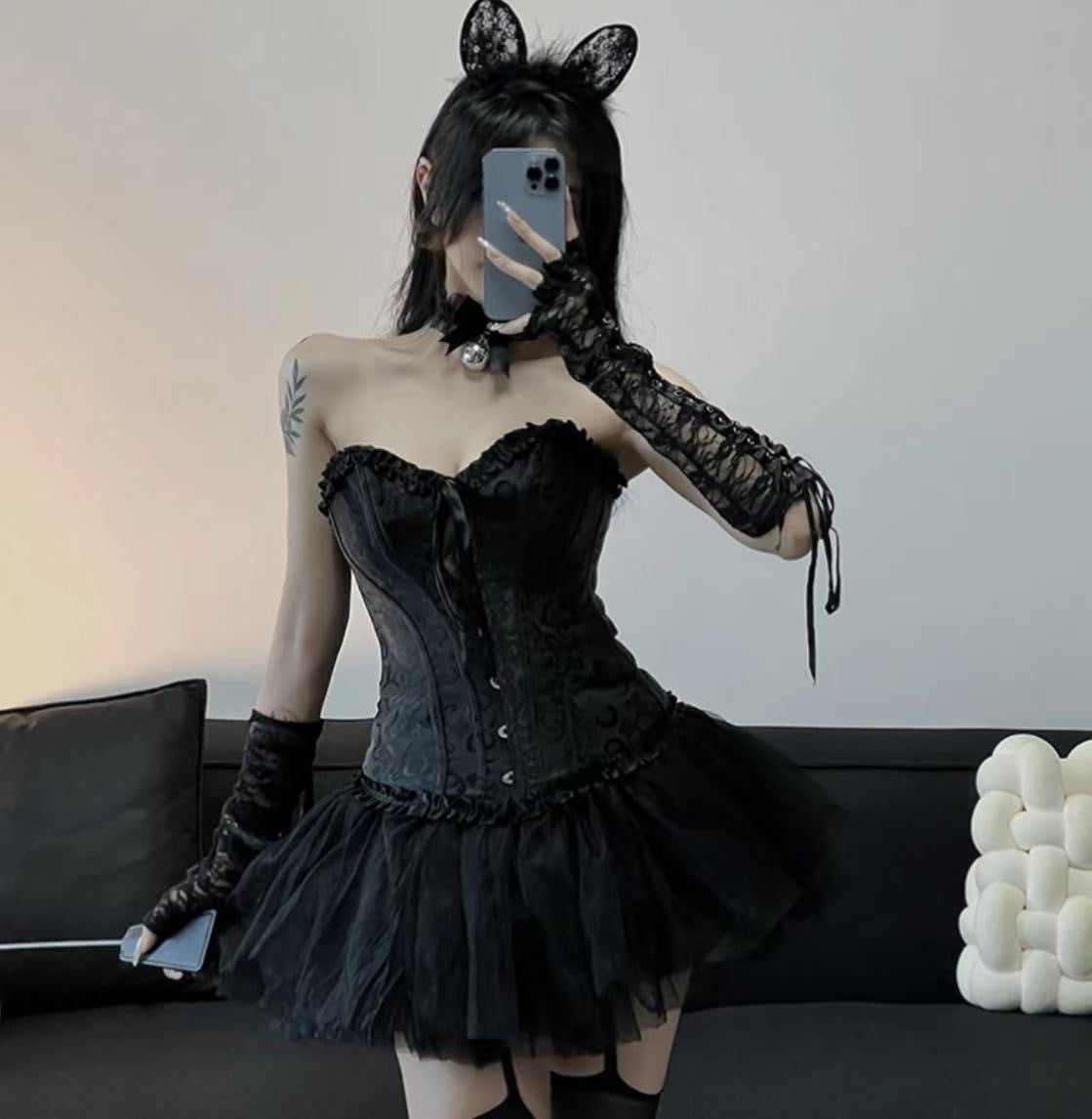 Sexy Underwear Pure Wish Robe Temptation Free Sexy Halloween Devil Angel Costume cosplay Dress Daifa