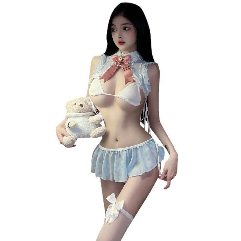 Airu sexy lingerie sexy pure desire three-point uniform open-end Bunny role play passion suit 5220
