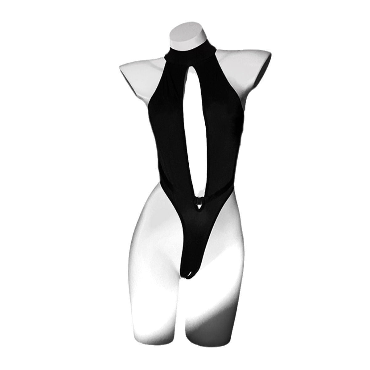 LS Sexy Lingerie Small Breast No-Take Off Hollow Uniform Temptation Pajamas Passion One-Piece Suit