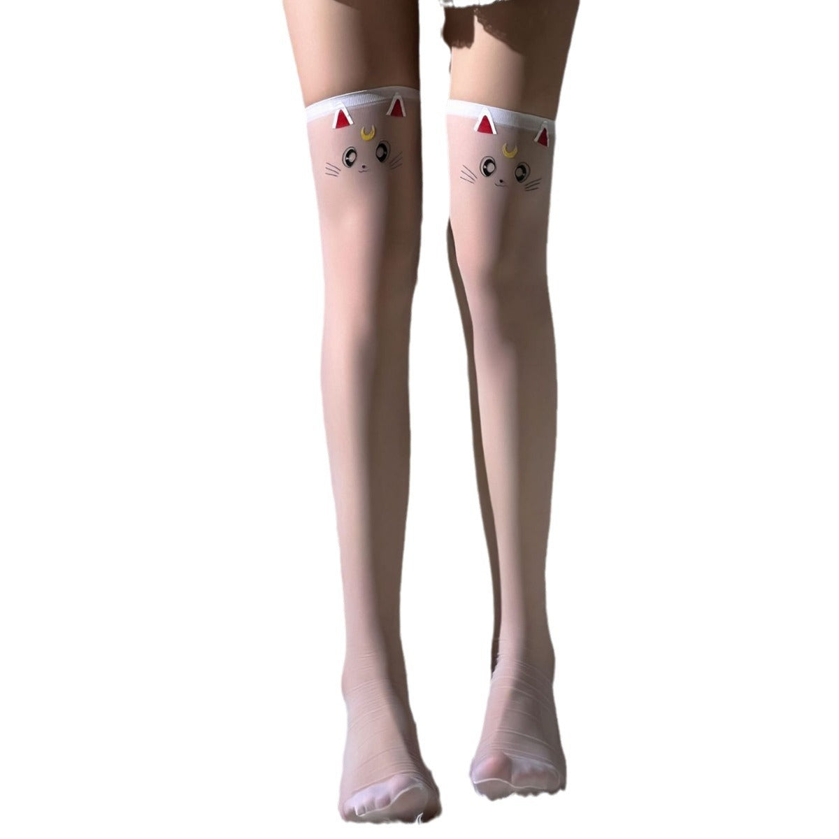LS Sex Stockings Hand Tear Stockings Sexy Pure Desire Temptation Curis Curis Cute Cat Stacked Socks