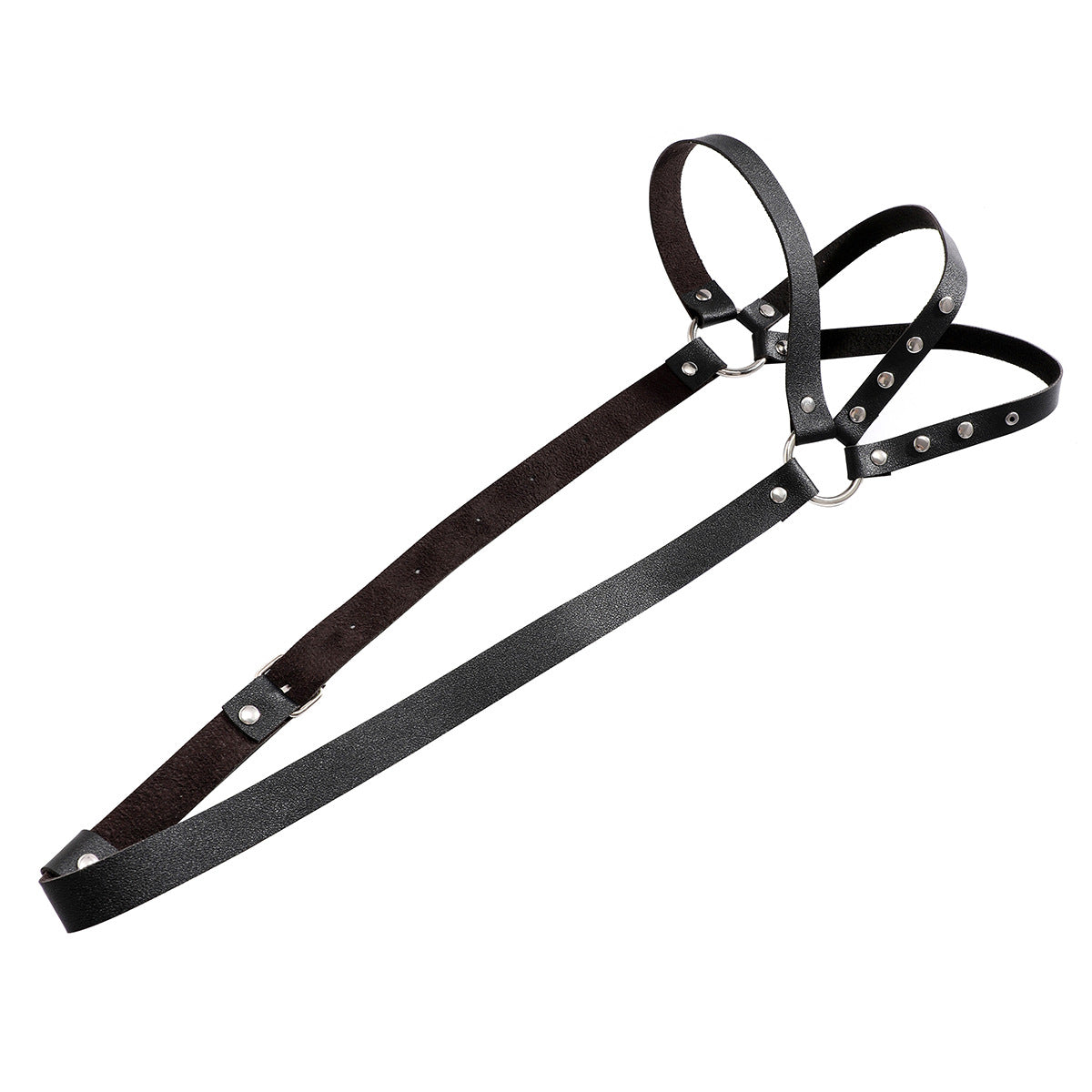 European and American fashion personality punk bound shoulder strap men's trendy Sexy Halloween body chain cross-border men's body jewelry