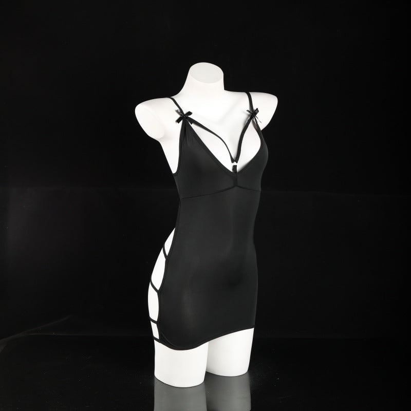 LS Sexy Lingerie Bed Tease Suspender Skirt Passionate Pajamas Sexy Hip Skirt No-Take-Off Flirting Suit
